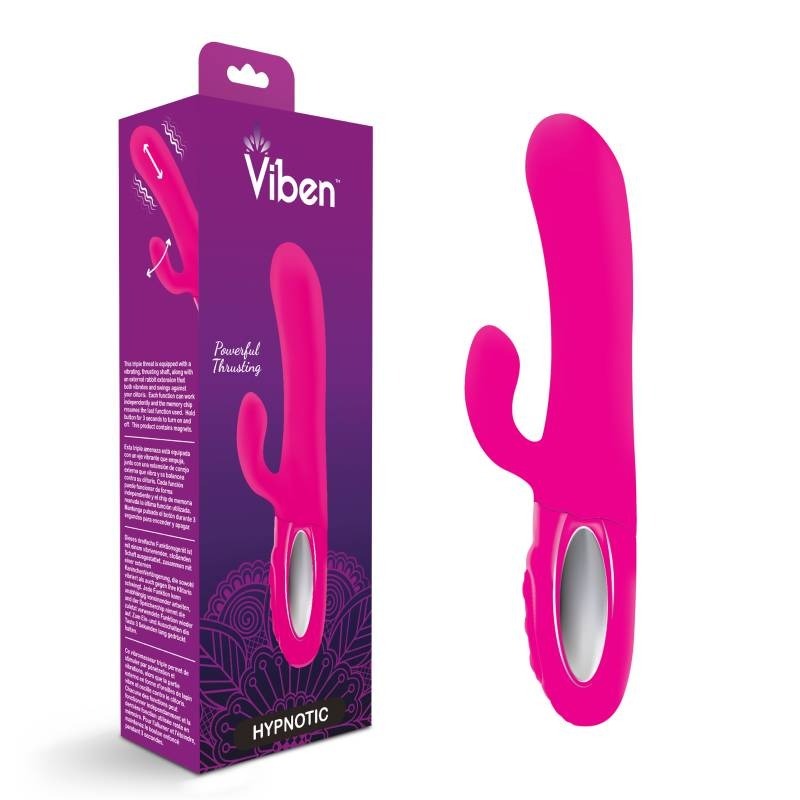 Hypnotic Thrusting Rabbit Vibrator by Viben - Rabbit Vibrators