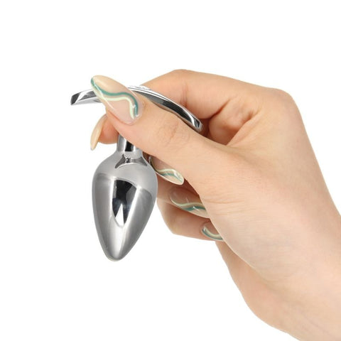 Pillow Talk Sneaky Stainless Steel Anal Plug w/ Swarovski - Butt Plugs