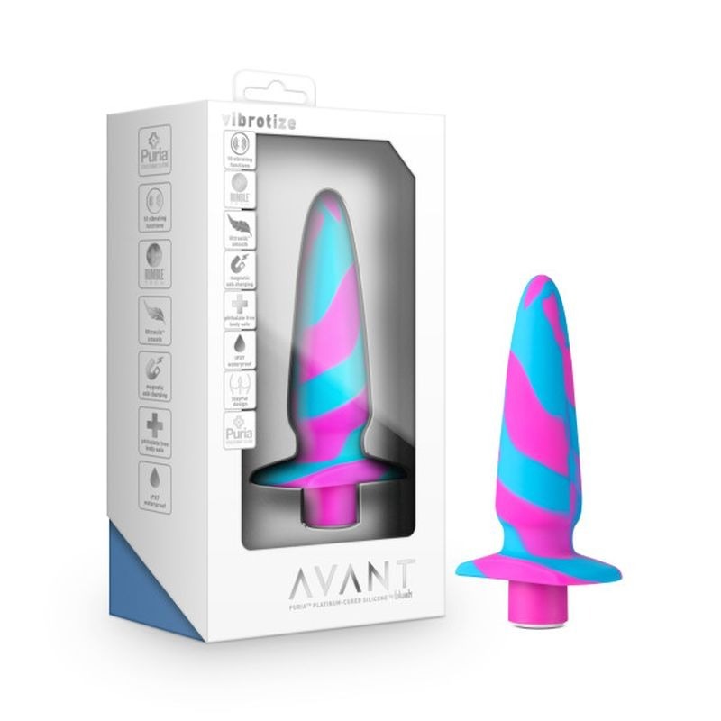 Avant Vibrotize Silicone Anal Vibe Fuchsia - Anal Vibrators