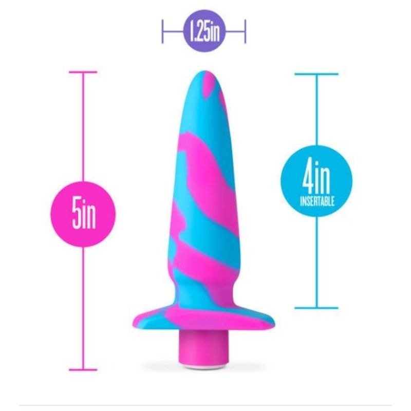 Avant Vibrotize Silicone Anal Vibe Fuchsia - Anal Vibrators
