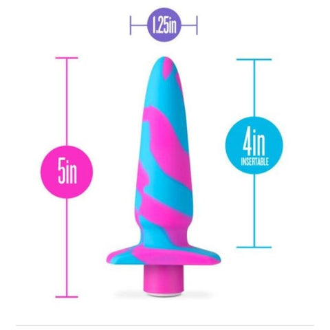 Avant Vibrotize Silicone Anal Vibe Fuchsia - Anal Vibrators