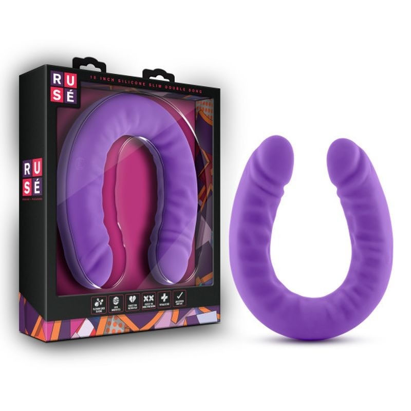 Ruse Silicone Double Dong by Blush Novelties - Double Ender