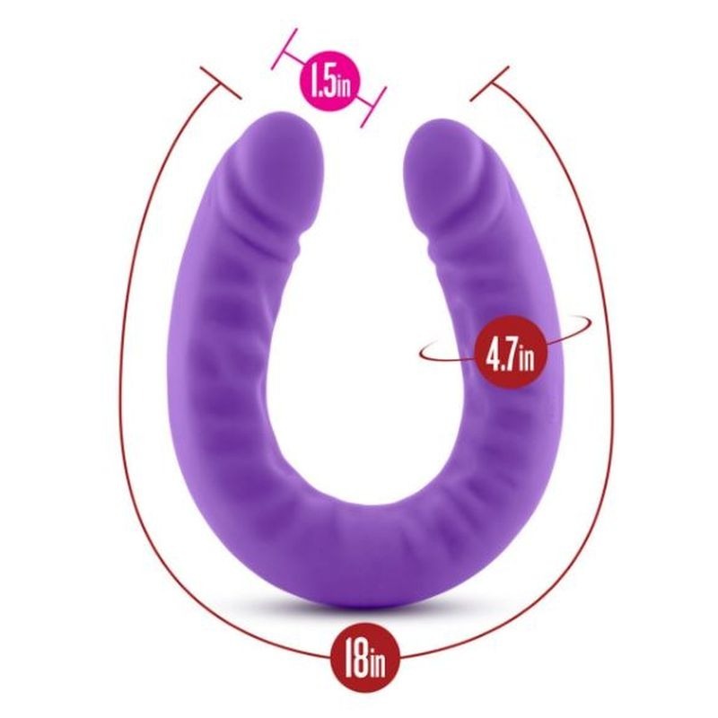 Ruse Silicone Double Dong by Blush Novelties - Double Ender