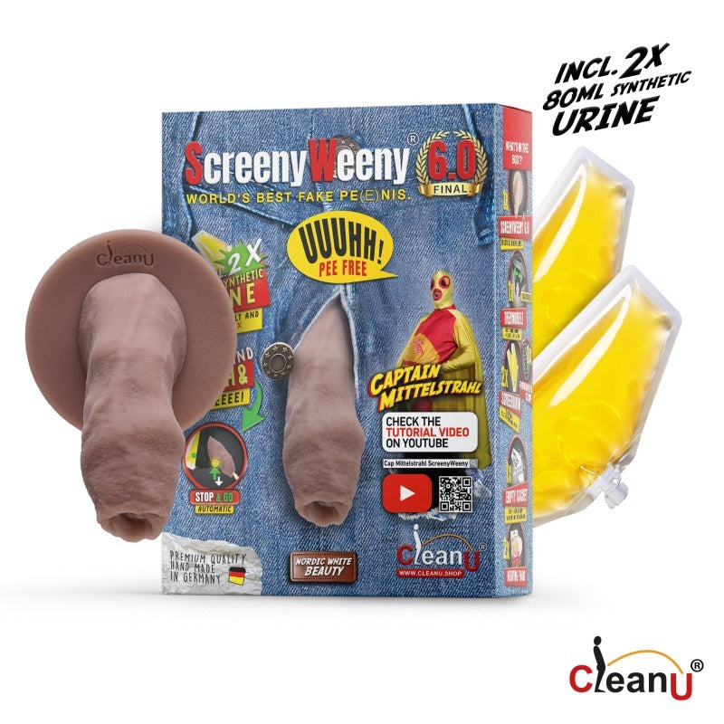 Screeny Weeny 6.0 Uncut Nordic Realistic Dildo by CleanU - Realistic Dildos
