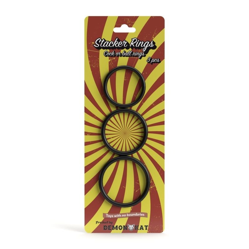 Stacker Rings Set by Demon Kat - Stretchy Cock Rings