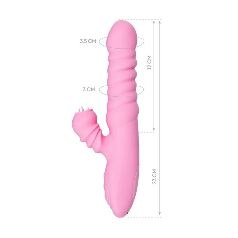 JOS Lixy Heating and Rotating Petal Tickler by ToyFa - Rabbit Vibrators