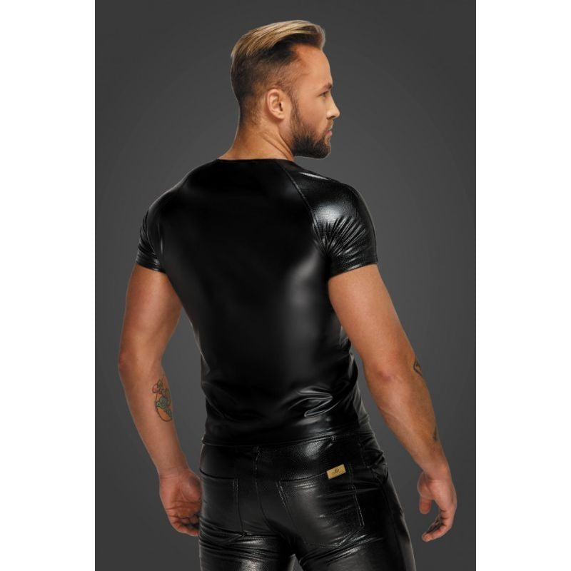 Wetlook T-Shirt with Snake Wetlook Sleeves - His Fetish