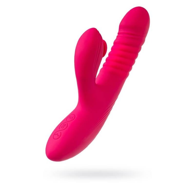 JOS Seri Thrusting Vibrator with Clitoral Stimulator Pad - Rabbit Vibrators