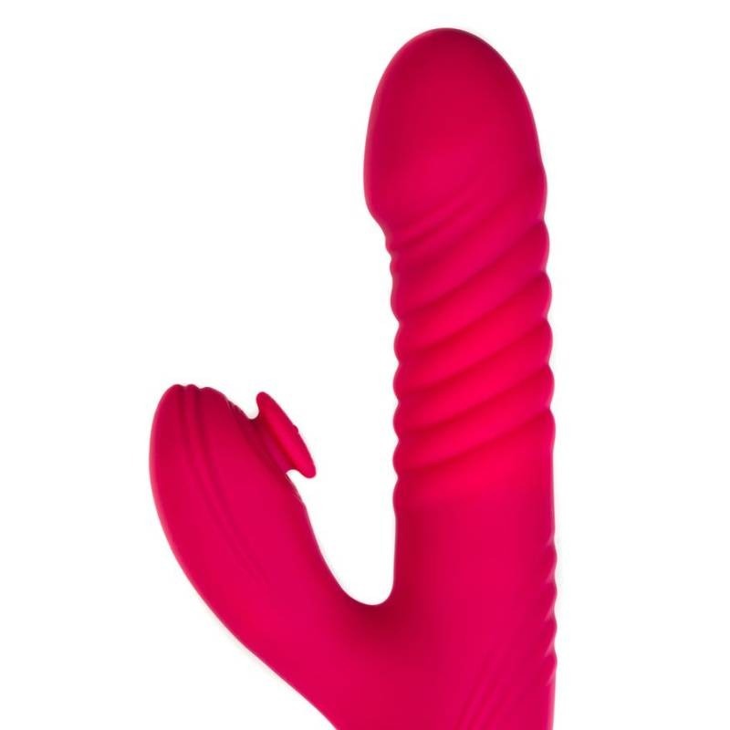 JOS Seri Thrusting Vibrator with Clitoral Stimulator Pad - Rabbit Vibrators