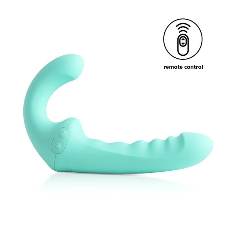 VibraTwin Come Hither Strap On by Arosum - Strap On Sextoys