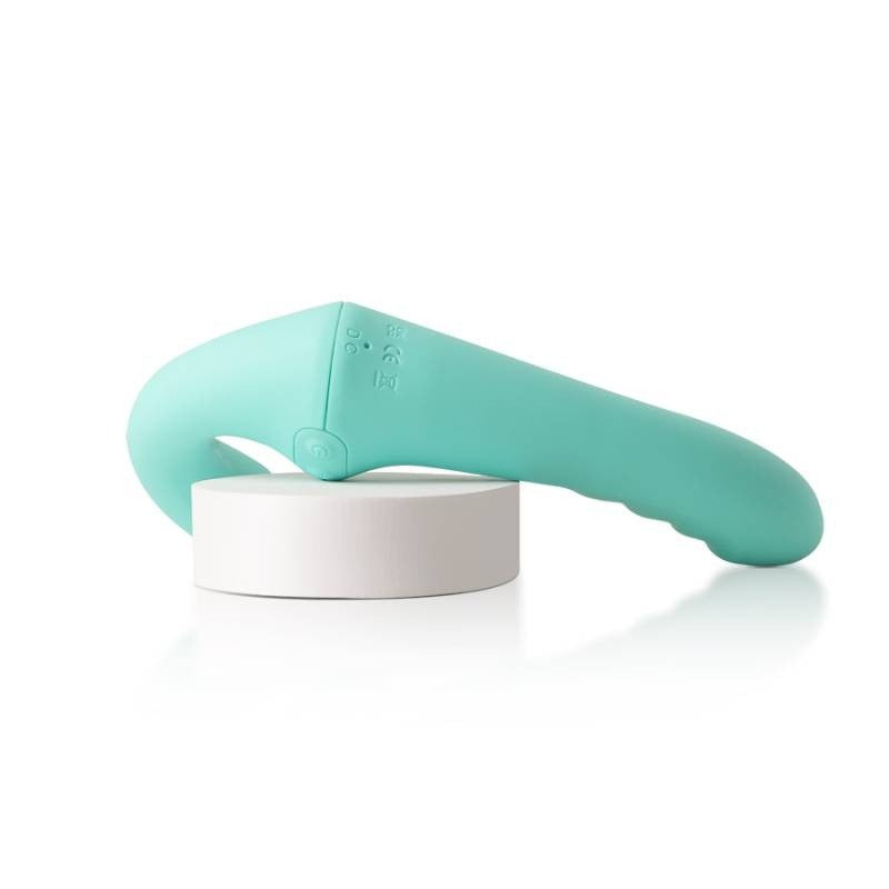 VibraTwin Come Hither Strap On by Arosum - Strap On Sextoys