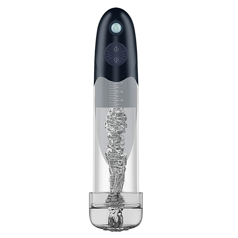 BathFun Automatic USB Waterproof Penis Pump w Magic Sleeve - Penis Pumps And Stretchers