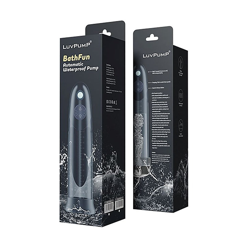 BathFun Automatic USB Waterproof Penis Pump w Magic Sleeve - Penis Pumps And Stretchers