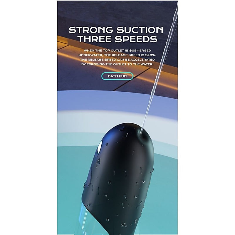 BathFun Automatic USB Waterproof Penis Pump w Magic Sleeve - Penis Pumps And Stretchers
