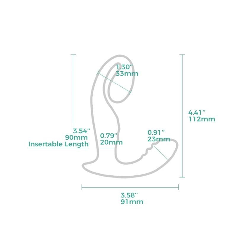LushVibe Wearable Sprout-Shaped Unisex Vibrator by Arosum - G-Spot Vibrators