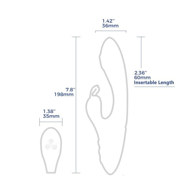 G-Rabbit Rotating G-Spot and Clitoral Vibrator by Arosum - Rabbit Vibrators