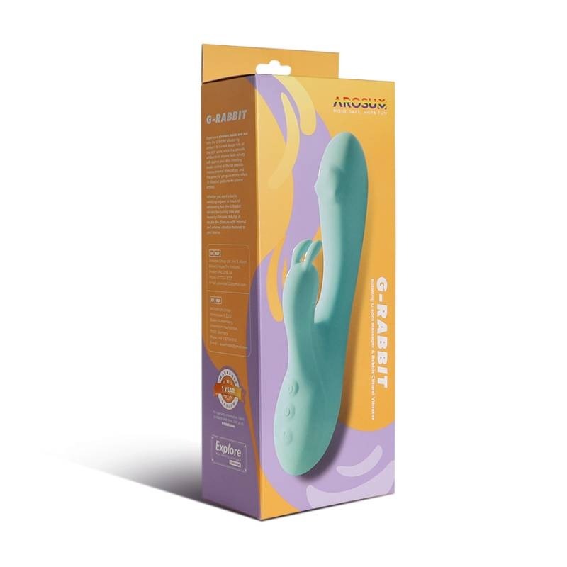 G-Rabbit Rotating G-Spot and Clitoral Vibrator by Arosum - Rabbit Vibrators