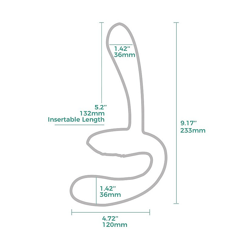 Sapphi Detachable Strapless Strap-on Double Vibrator - Strap On Sextoys