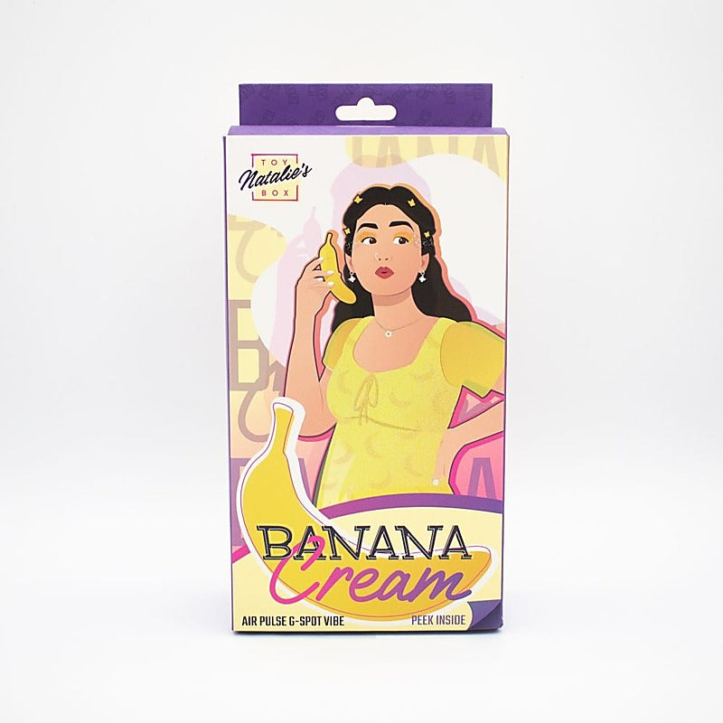 Banana Cream Air Pulse G-Spot Vibrator by Natalies Toy Box - Clit Ticklers and Pulsators
