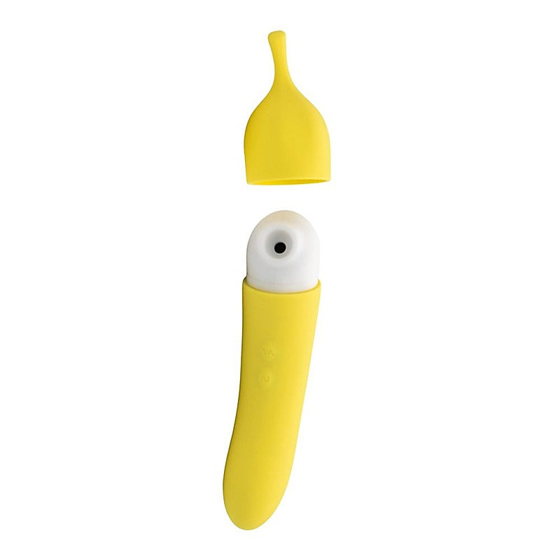 Banana Cream Air Pulse G-Spot Vibrator by Natalies Toy Box - Clit Ticklers and Pulsators