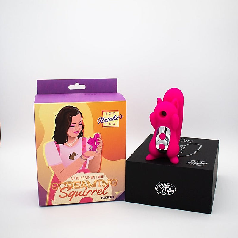 Screaming Squirrel Air Pulse & G-Spot Vibrator - Clit Ticklers and Pulsators
