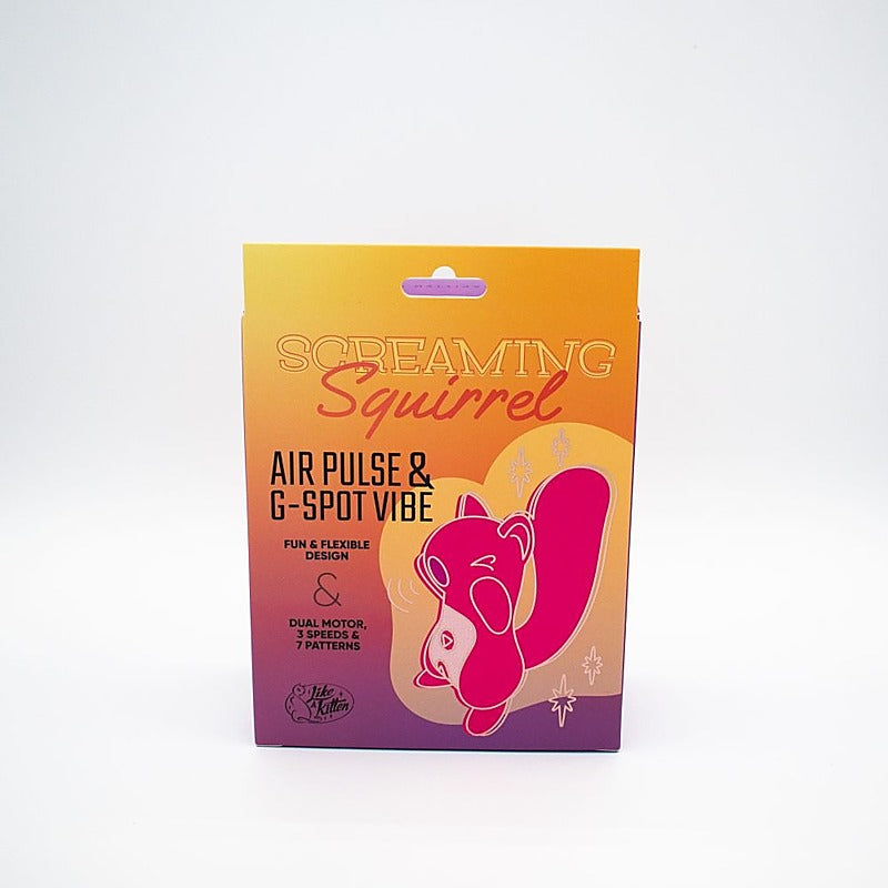 Screaming Squirrel Air Pulse & G-Spot Vibrator - Clit Ticklers and Pulsators
