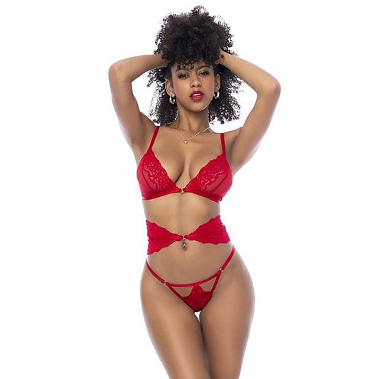 Set w/ Bra, Panties and Flexible Corset by Mapale - Bras and Bra Sets