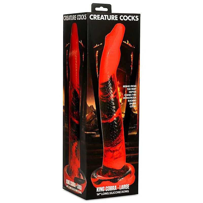 Creature Cocks King Cobra Silicone Dong by XR Brands - Realistic Dildos