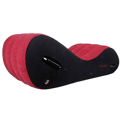 Inflatable Suede Love Lounge with Handrail Sex Furniture - Sex Furniture
