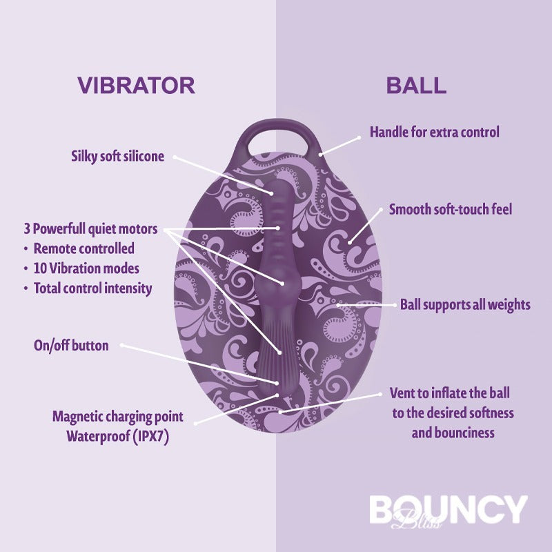 Classic Inflatable Sit-On Vibrator by Bouncy Bliss - Inflatable Dildos and Vibrators
