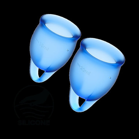 Feel Confident Silicone Menstrual Cups Set of 2 Condom - Condoms
