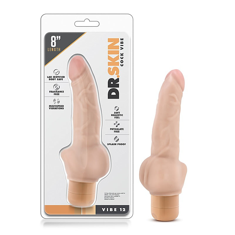 Dr Skin Cock Vibe 12 Vibrating Cock Vibrating Dildo - Vibrating Dildos