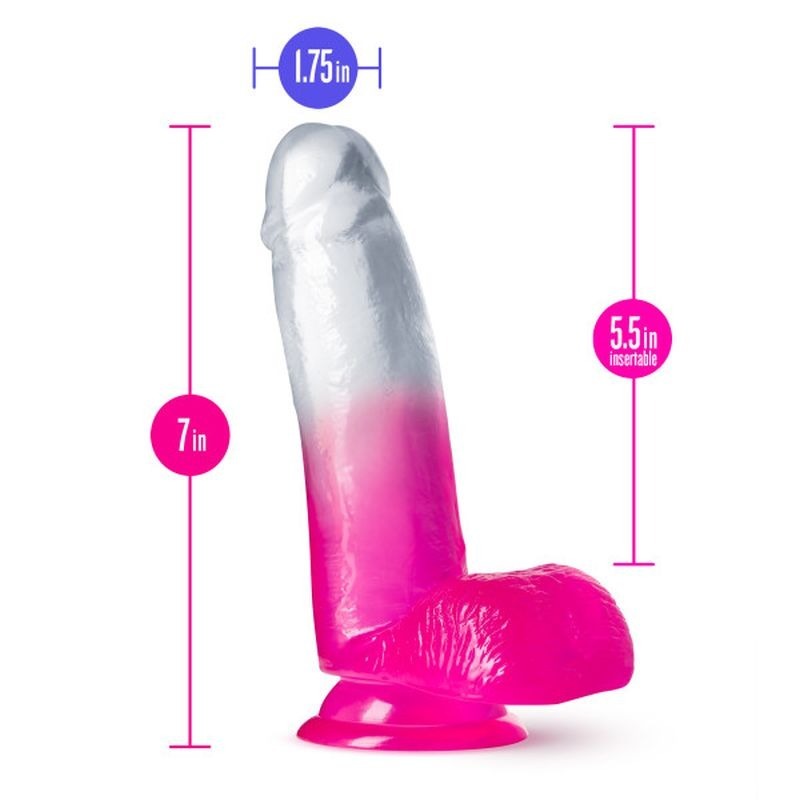 B Yours Sugar Magnolia Dildo Fuchsia by Blush Novelties - Realistic Dildos
