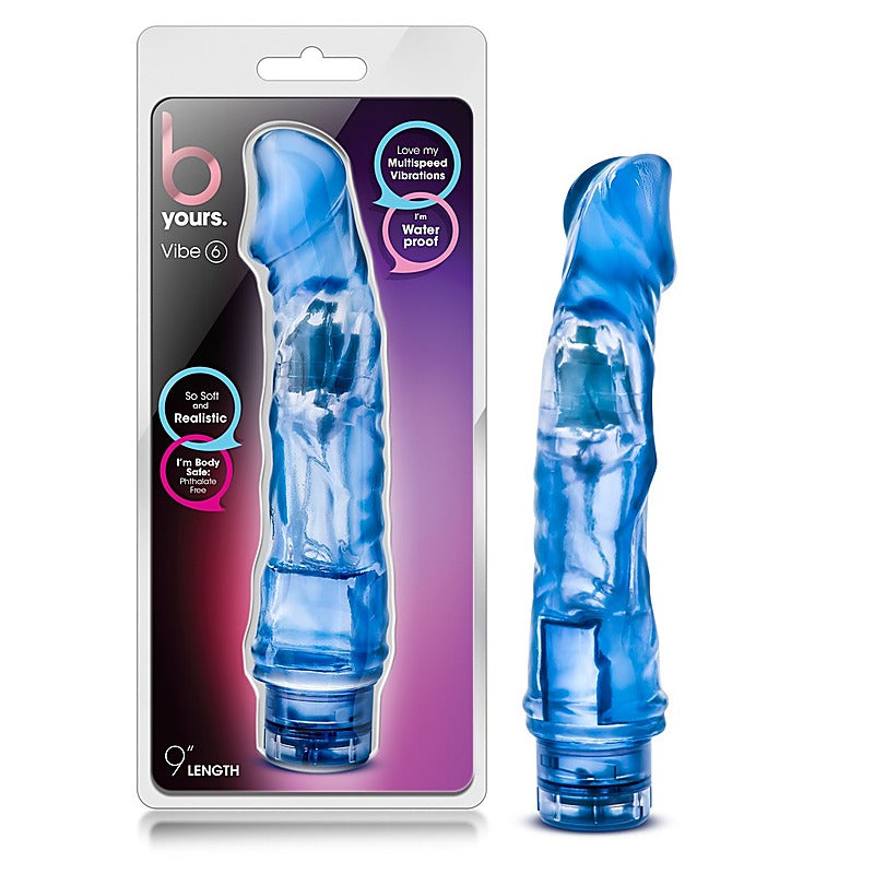 B Yours Vibe 6 Vibrating Dildo by Blush Novelties - Vibrating Dildos