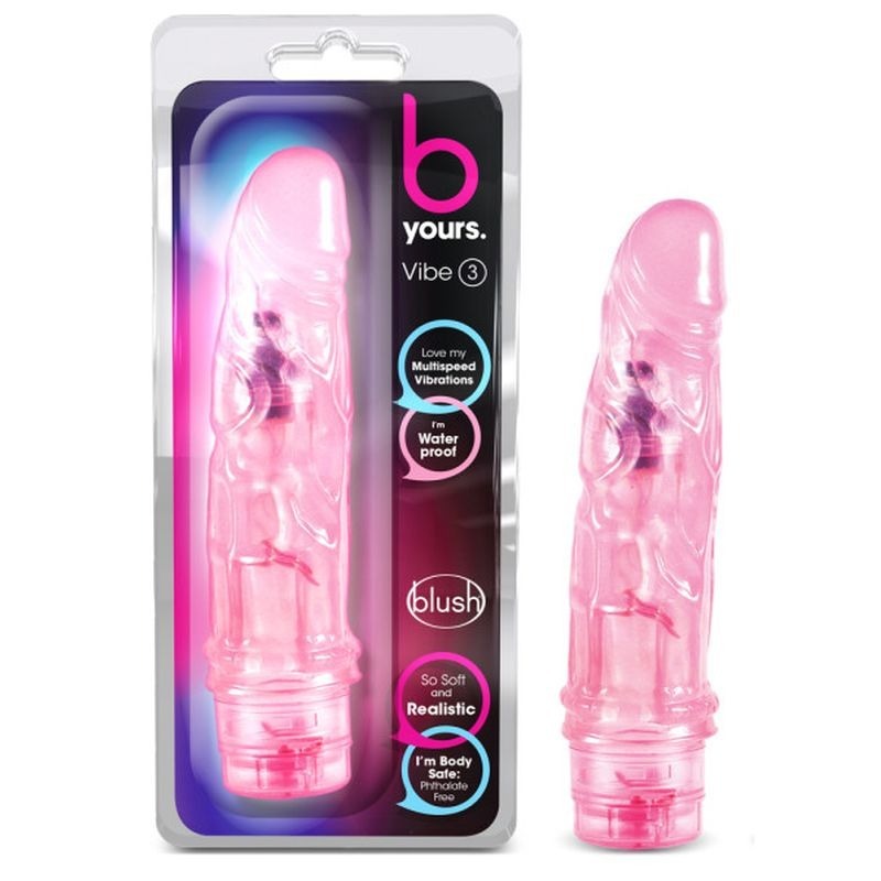 B Yours Vibe No 3 Vibrating Dildo by Blush Novelties - Vibrating Dildos
