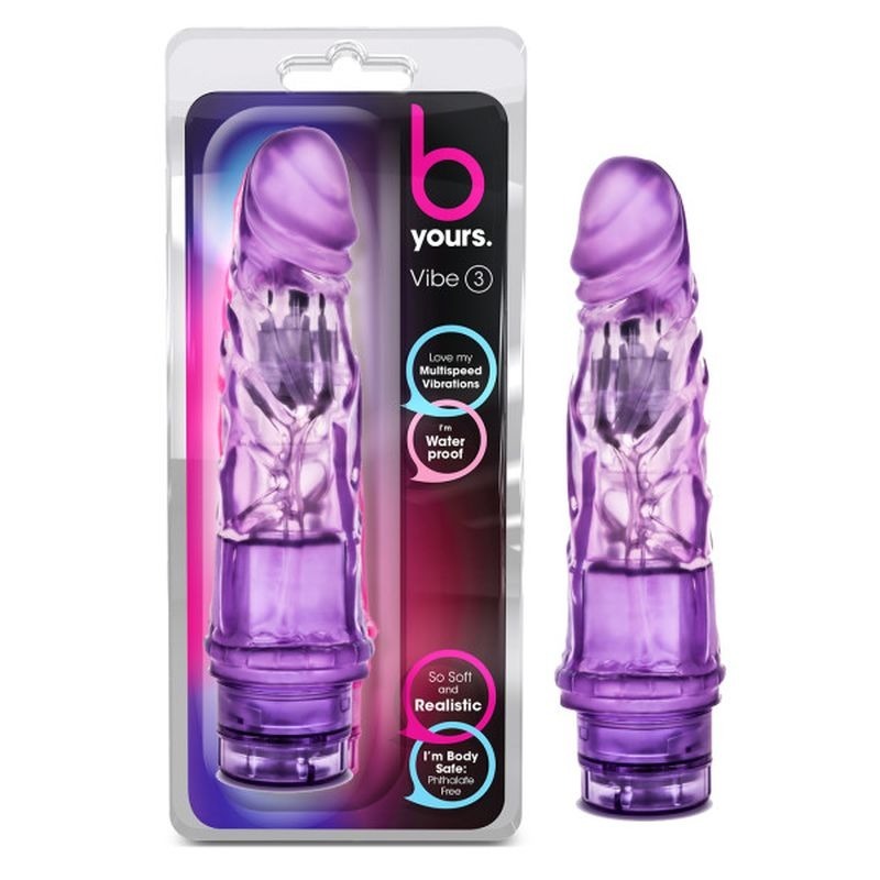 B Yours Vibe No 3 Vibrating Dildo by Blush Novelties - Vibrating Dildos