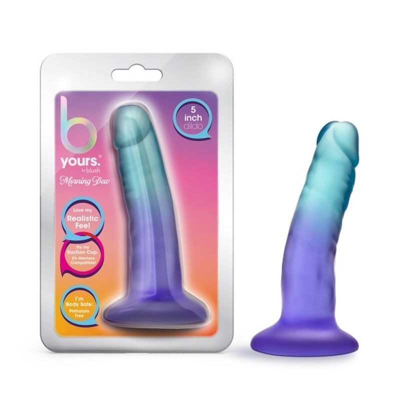 B Yours Morning Dew Dildo Sapphire by Blush Novelties - Realistic Dildos