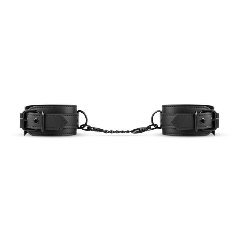 Faux Leather Ankle Cuffs by Easytoys - Cuffs And Restraints