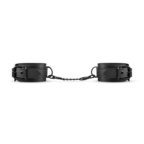 Faux Leather Ankle Cuffs by Easytoys - Cuffs And Restraints