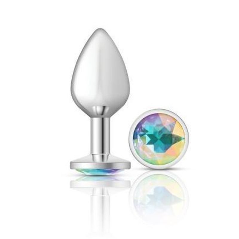 Cheeky Charms Round Butt Plug w/ Iridescent Jewel by Viben - Butt Plugs