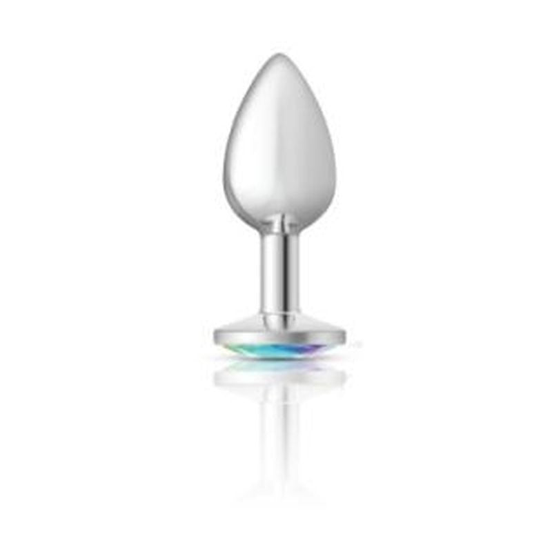Cheeky Charms Round Butt Plug w/ Iridescent Jewel by Viben - Butt Plugs