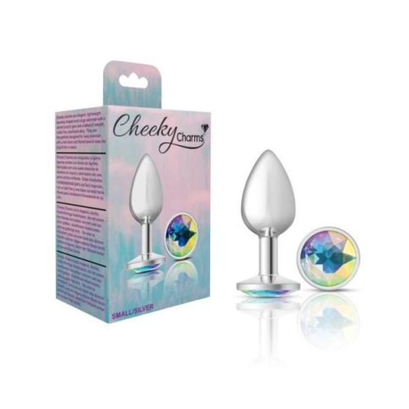 Cheeky Charms Round Butt Plug w/ Iridescent Jewel by Viben - Butt Plugs