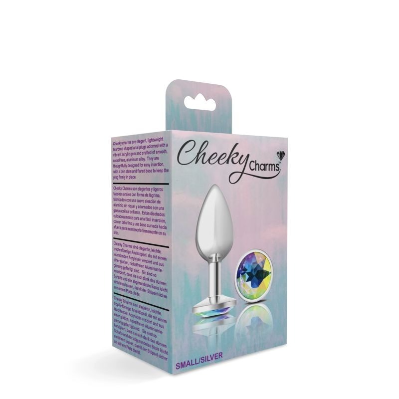 Cheeky Charms Round Butt Plug w/ Iridescent Jewel by Viben - Butt Plugs
