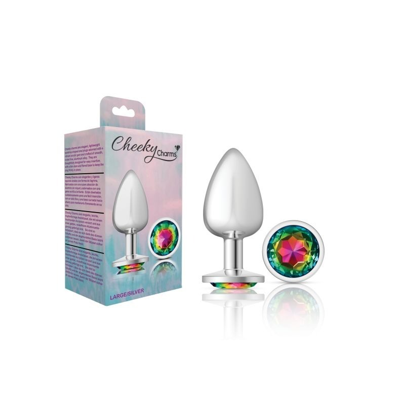 Cheeky Charms Round Butt Plug w/ Jewel by Viben - Butt Plugs
