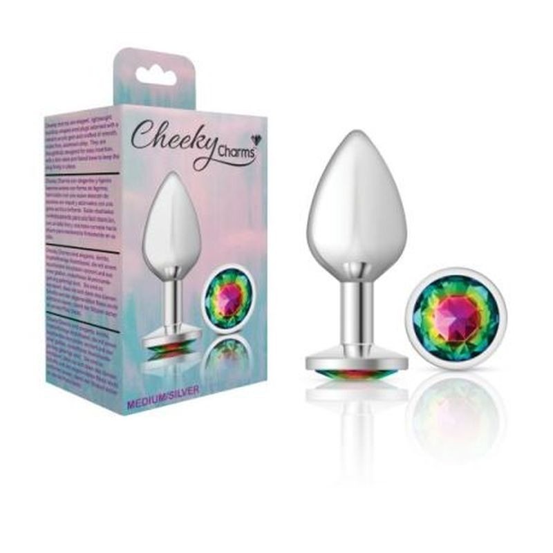 Cheeky Charms Round Butt Plug w/ Jewel by Viben - Butt Plugs