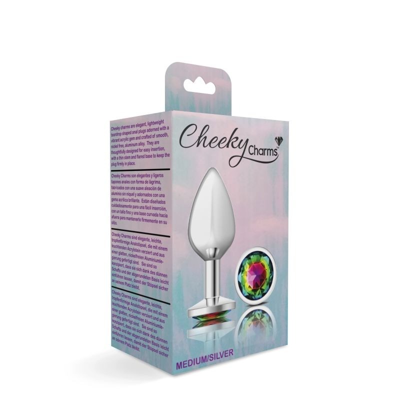 Cheeky Charms Round Butt Plug w/ Jewel by Viben - Butt Plugs