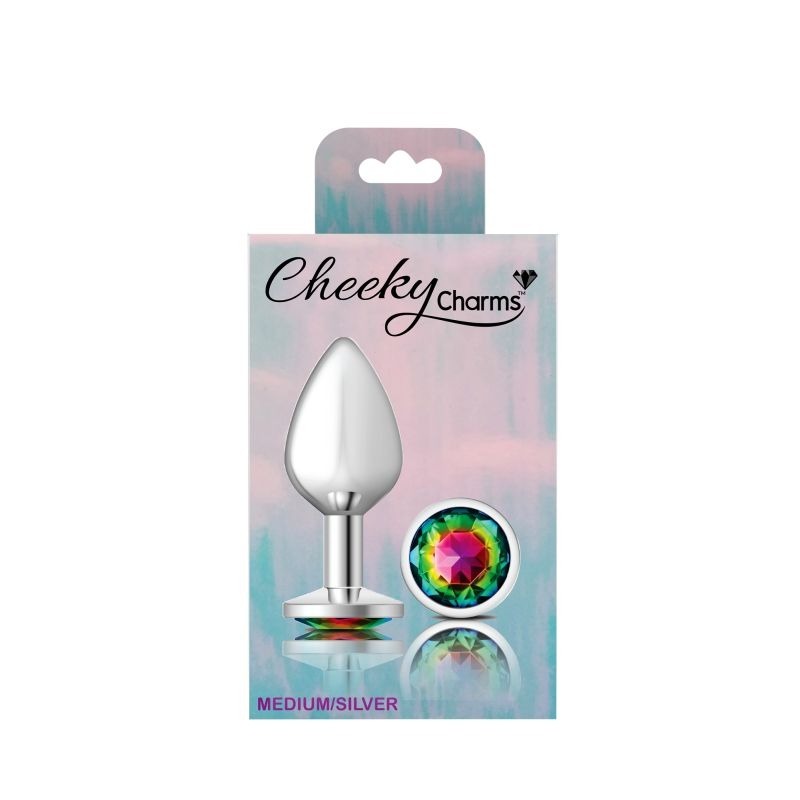 Cheeky Charms Round Butt Plug w/ Jewel by Viben - Butt Plugs