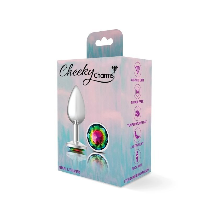 Cheeky Charms Round Butt Plug w/ Jewel by Viben - Butt Plugs