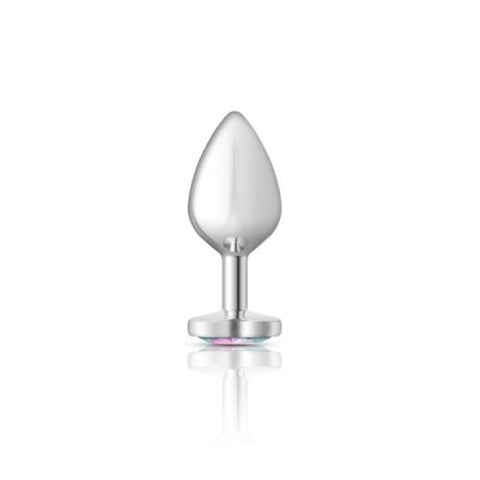 Cheeky Charms Silver Heart Jewel Metal Anal Plug - Butt Plugs