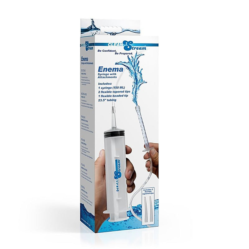 Enema Syringe With Attachments by XR Brands - Enemas and Douches
